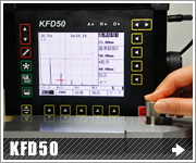 KFD50 簡易取扱説明書  垂直探傷 測定範囲の調整方法