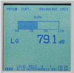 音圧レベル測定画面